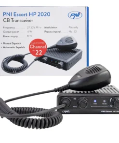PNI Escort HP 2020 un singur canal 22 frecventa 27.225 MHz, fara zgomot, probabil cea mai silentioasa statie