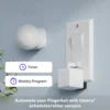 Dispozitiv declansator pentru intrerupatoare, Fingerbot Plus, App Control, Voice Control, Touch Control, Temporizator si Planificator, cu Bluetooth programabil Alb