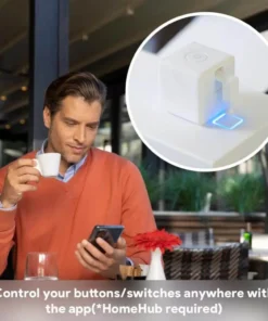 Dispozitiv declansator pentru intrerupatoare, Fingerbot Plus, App Control, Voice Control, Touch Control, Temporizator si Planificator, cu Bluetooth programabil Alb - imagine 5