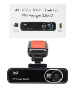 Camera auto DVR PNI Voyager S2600 WiFi 4K Ultra HD, fara display, functie Monitorizare parcare, G-sensor, inregistrare video si audio, alimentare 12V/24V - imagine 6